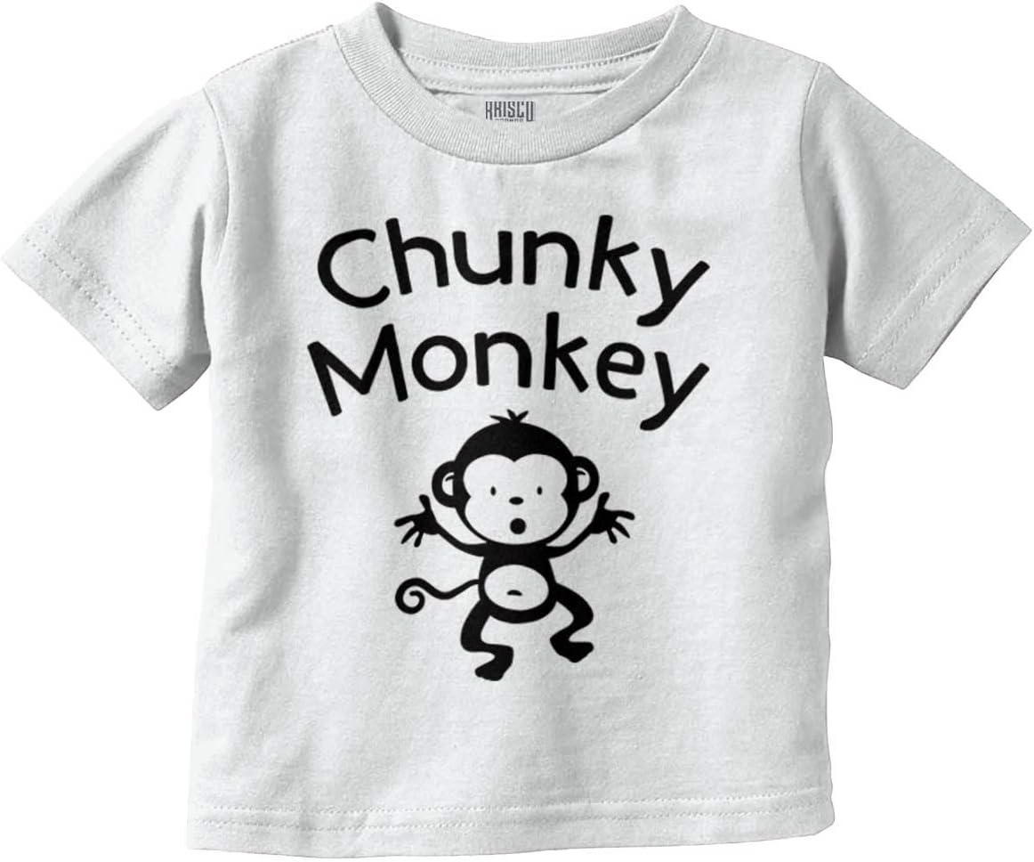 image:imageChunky Monkey Adorable Animal Babies Toddler Boy Girl T ShirtWhite