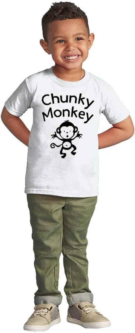 image:imageChunky Monkey Adorable Animal Babies Toddler Boy Girl T ShirtWhite
