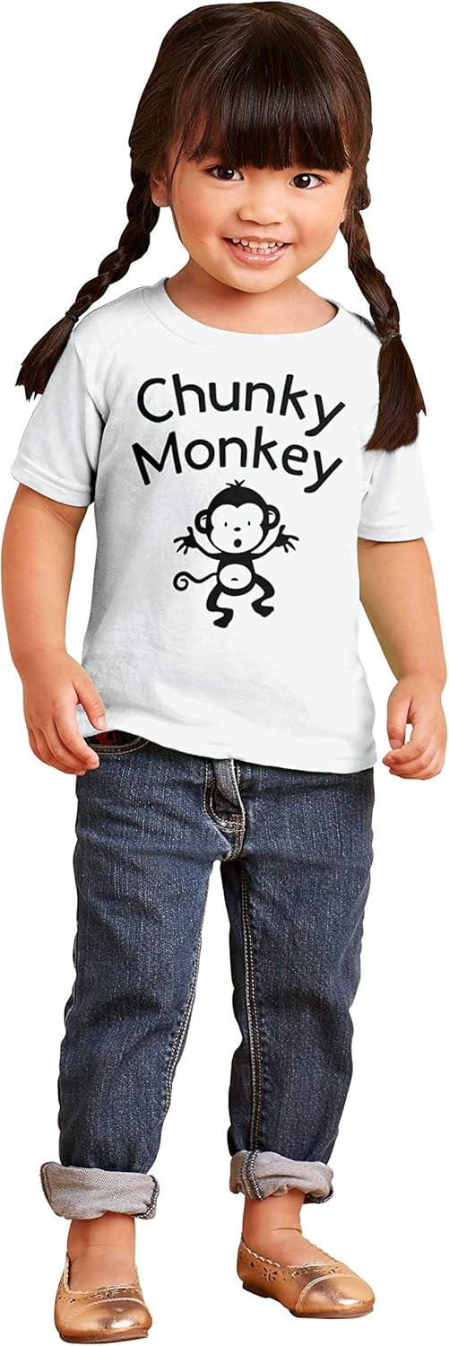 image:imageChunky Monkey Adorable Animal Babies Toddler Boy Girl T ShirtWhite