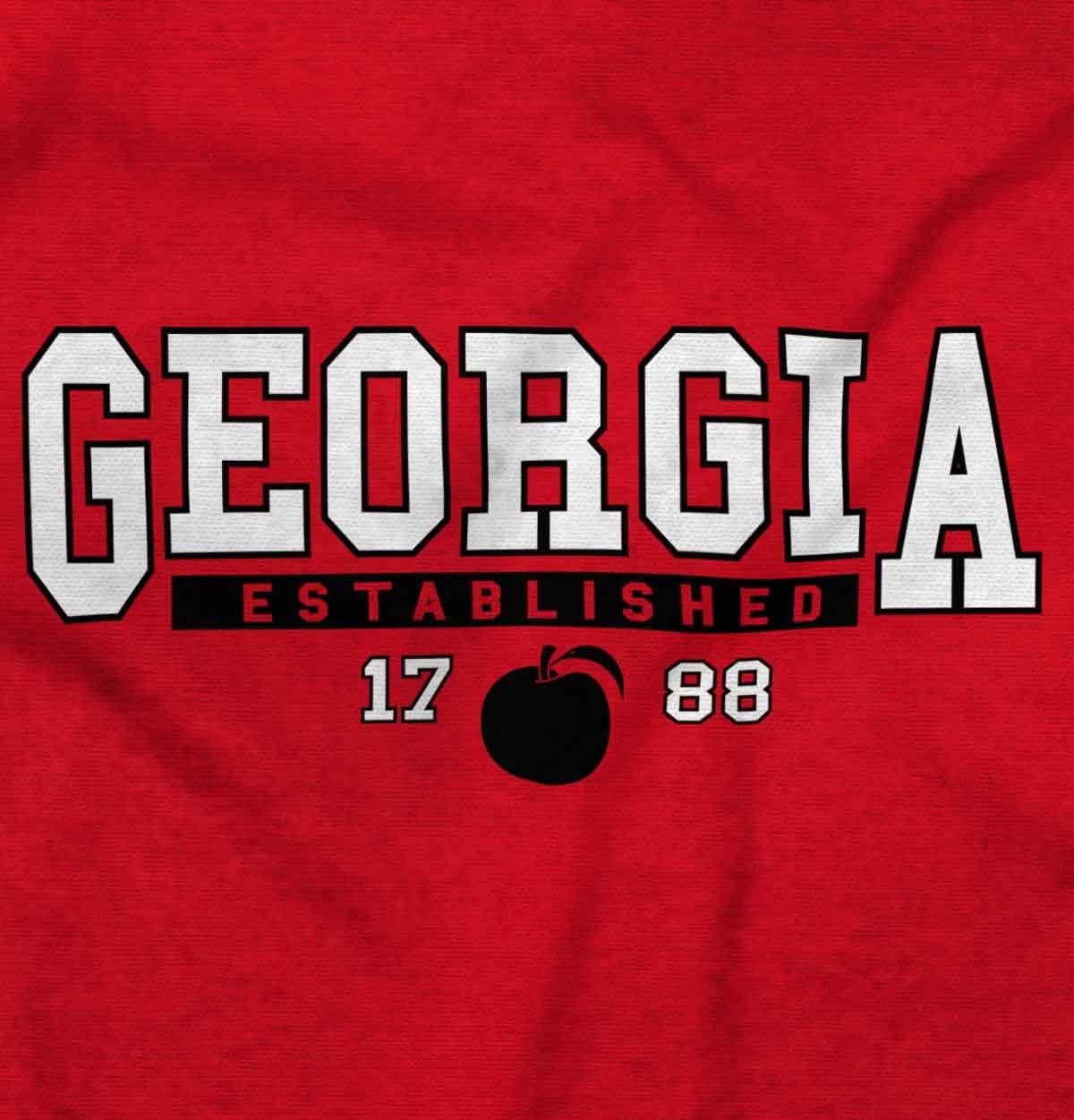 image:imageClassic Teaze Georgia GA Athletic Peach Souvenir Hoodie Sweatshirt Women MenRed