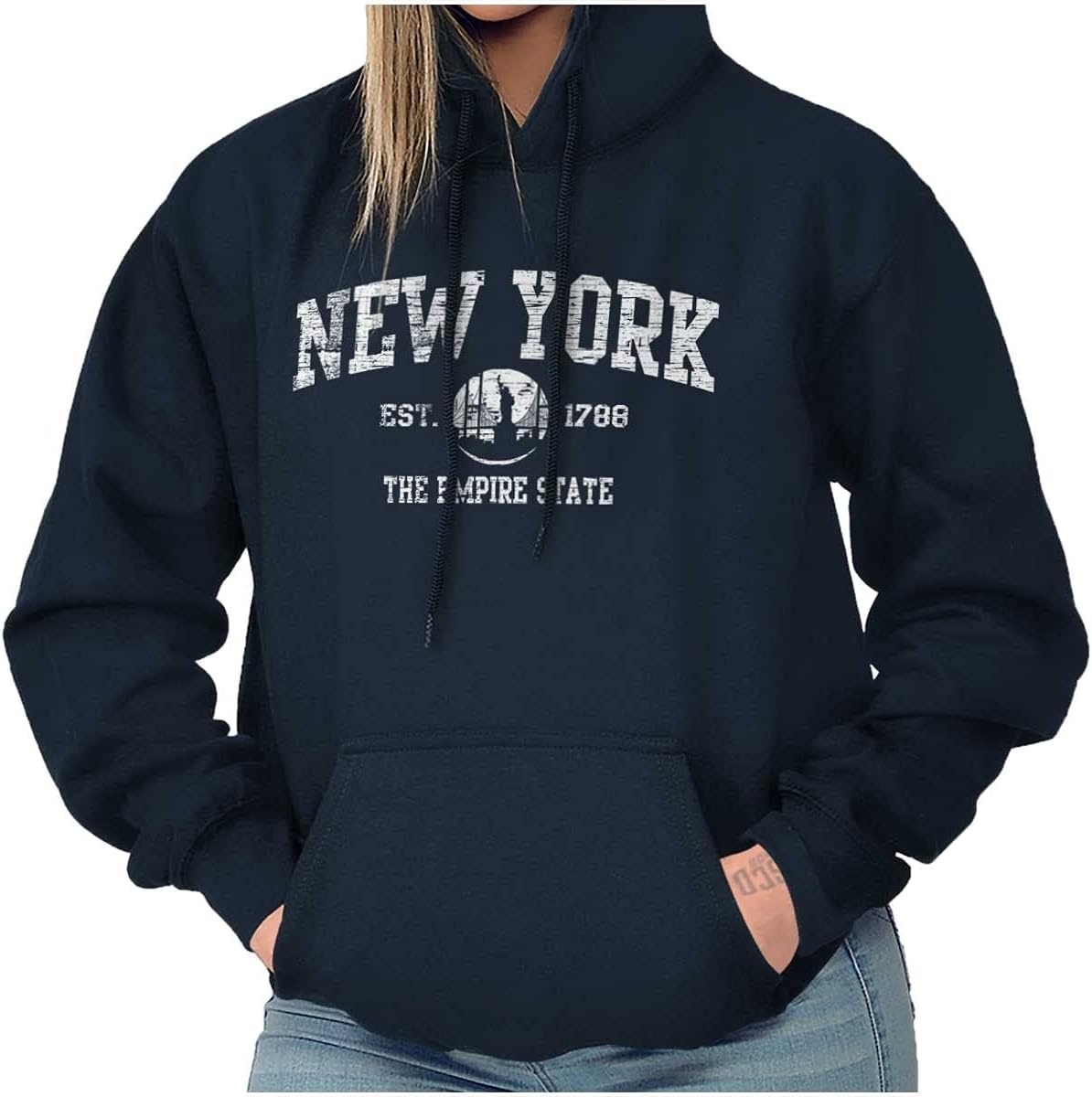 image:imageClassic Teaze New York NYC Empire Statue of Liberty Hoodie Sweatshirt Women MenNavy