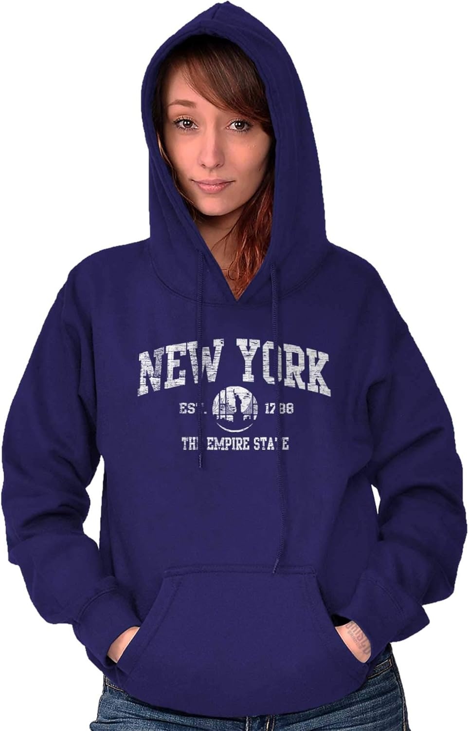 image:imageClassic Teaze New York NYC Empire Statue of Liberty Hoodie Sweatshirt Women MenPurple