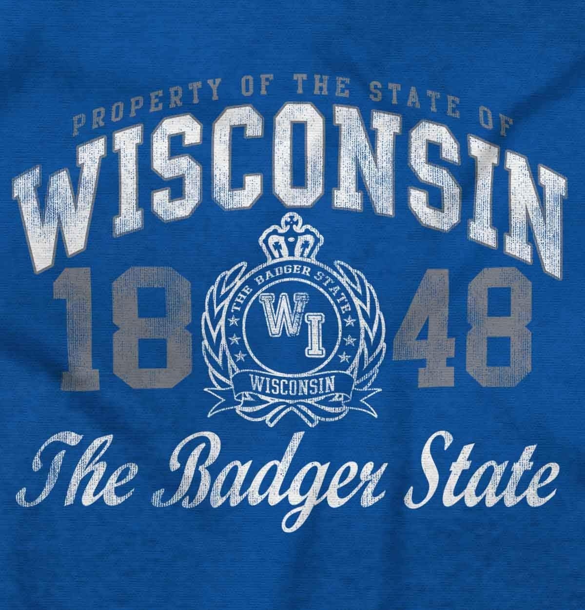 image:imageClassic Teaze Property of Wisconsin Badger State Womens Graphic T Shirt TeesRoyal