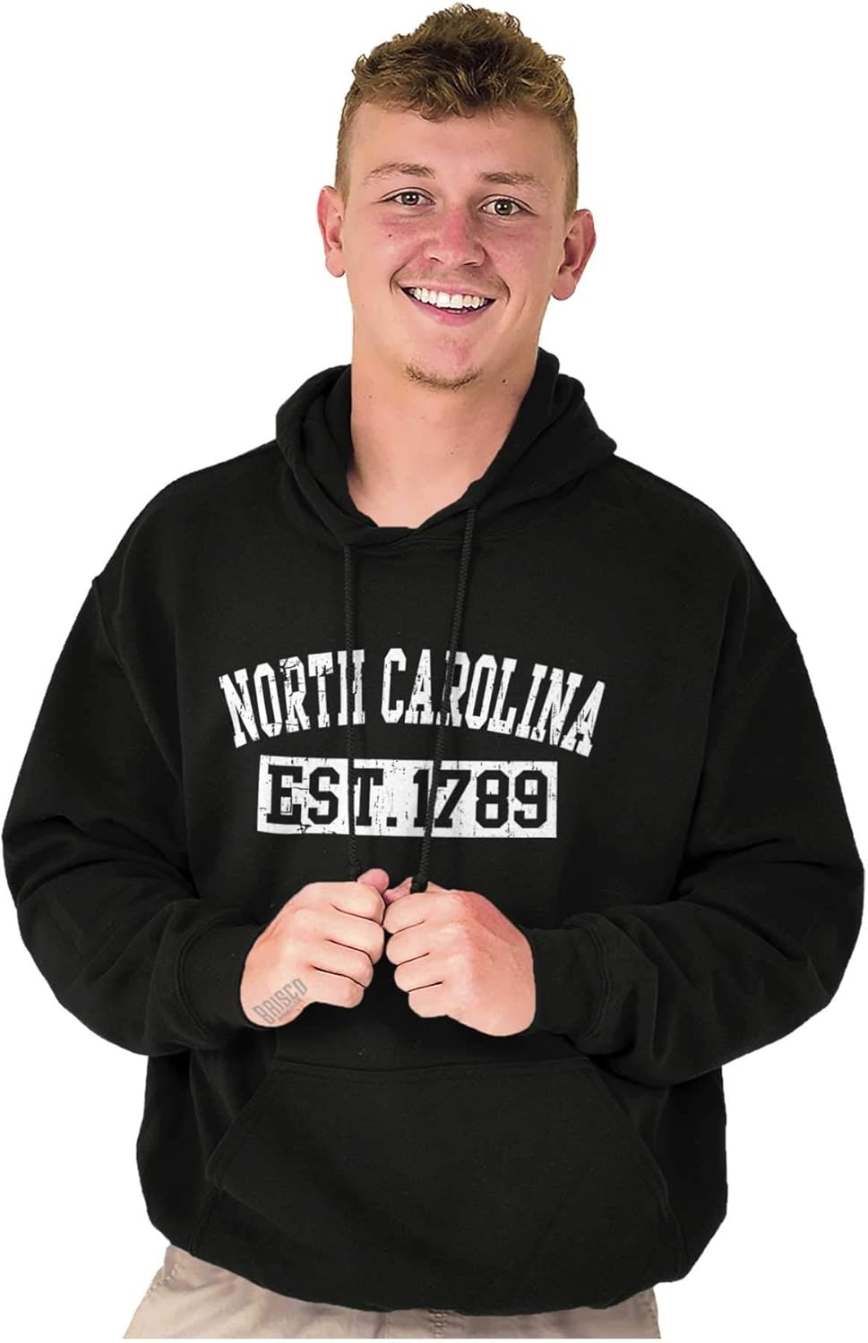 image:imageClassic Teaze Vintage North Carolina Distressed Est Hoodie Sweatshirt Women MenBlack