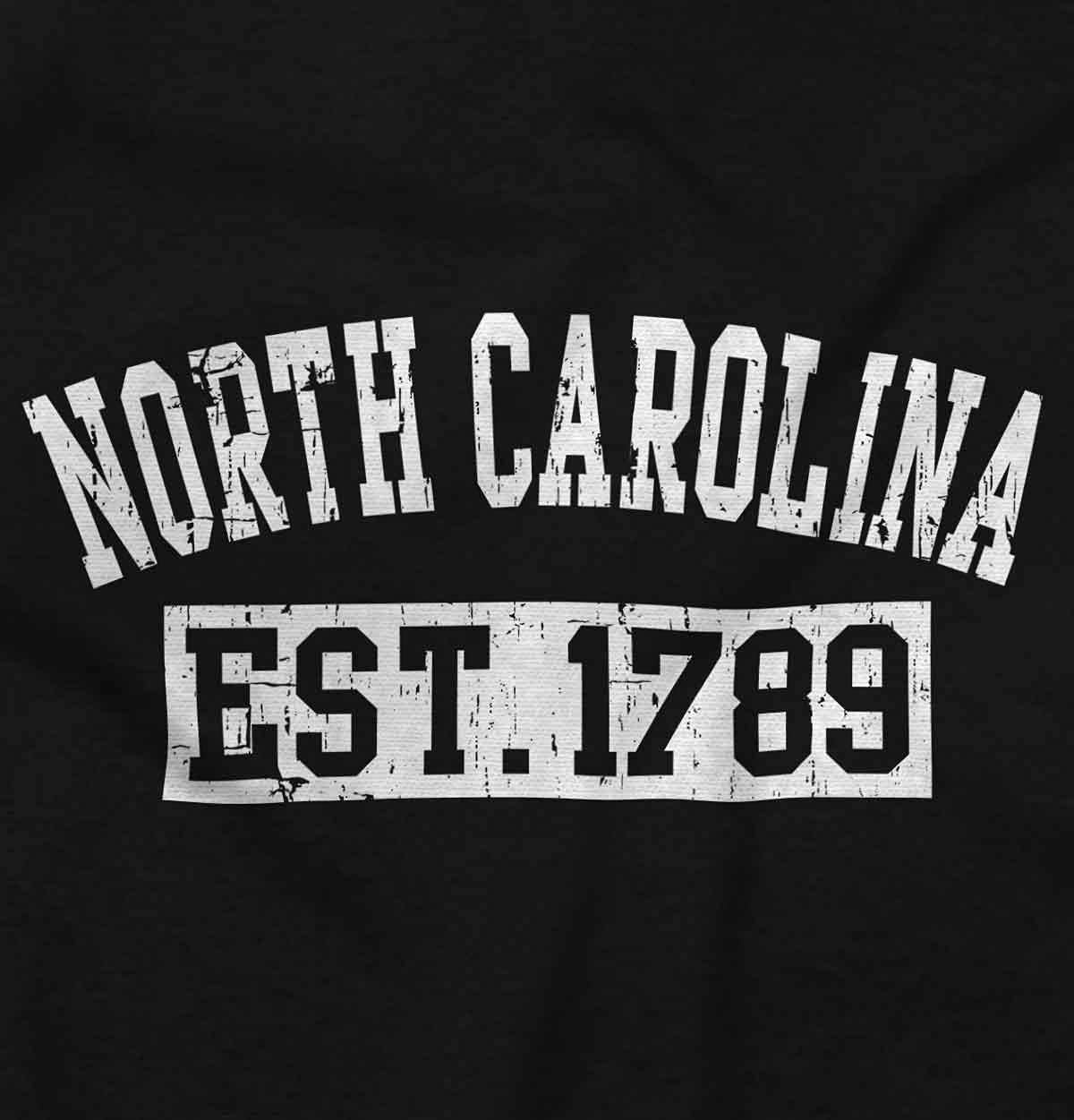 image:imageClassic Teaze Vintage North Carolina Distressed Est Hoodie Sweatshirt Women MenBlack