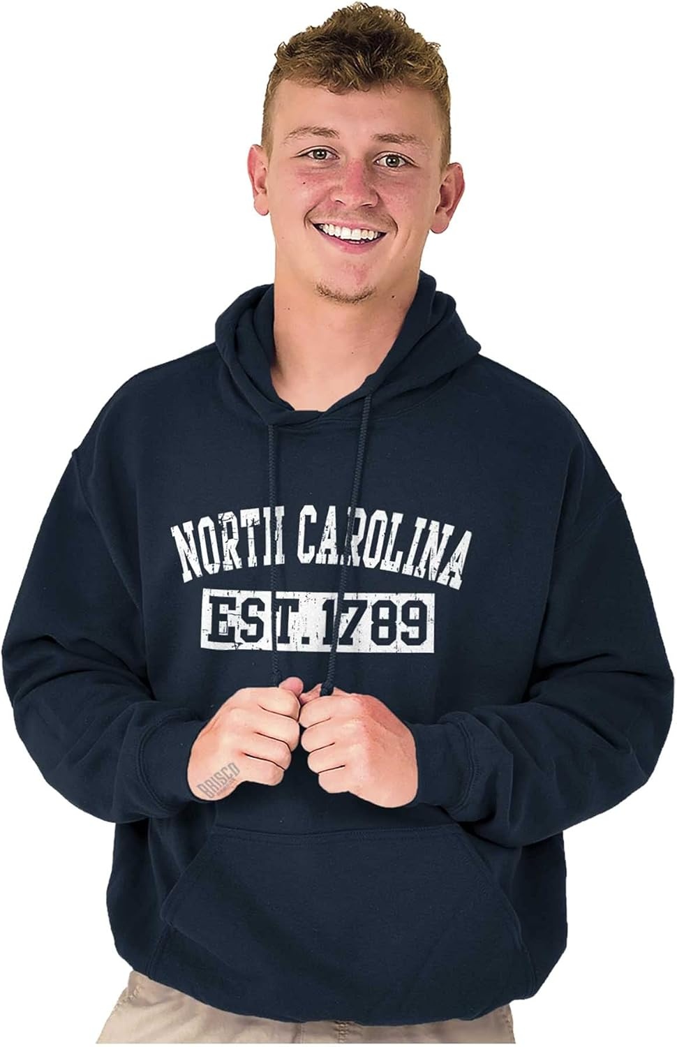 image:imageClassic Teaze Vintage North Carolina Distressed Est Hoodie Sweatshirt Women MenNavy
