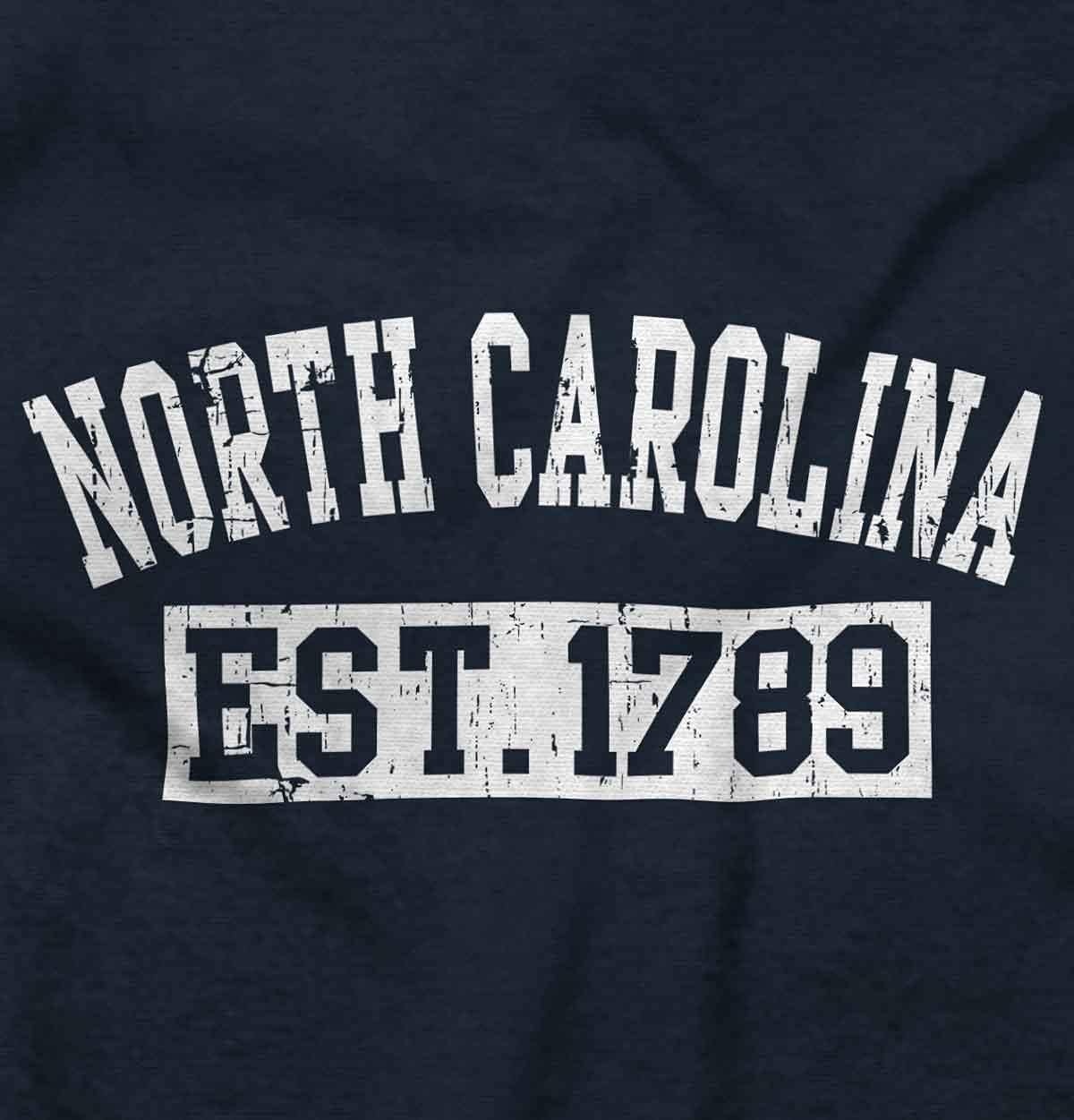image:imageClassic Teaze Vintage North Carolina Distressed Est Hoodie Sweatshirt Women MenNavy