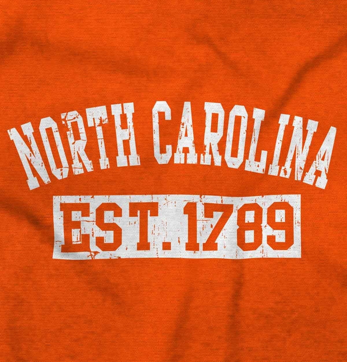 image:imageClassic Teaze Vintage North Carolina Distressed Est Hoodie Sweatshirt Women MenOrange