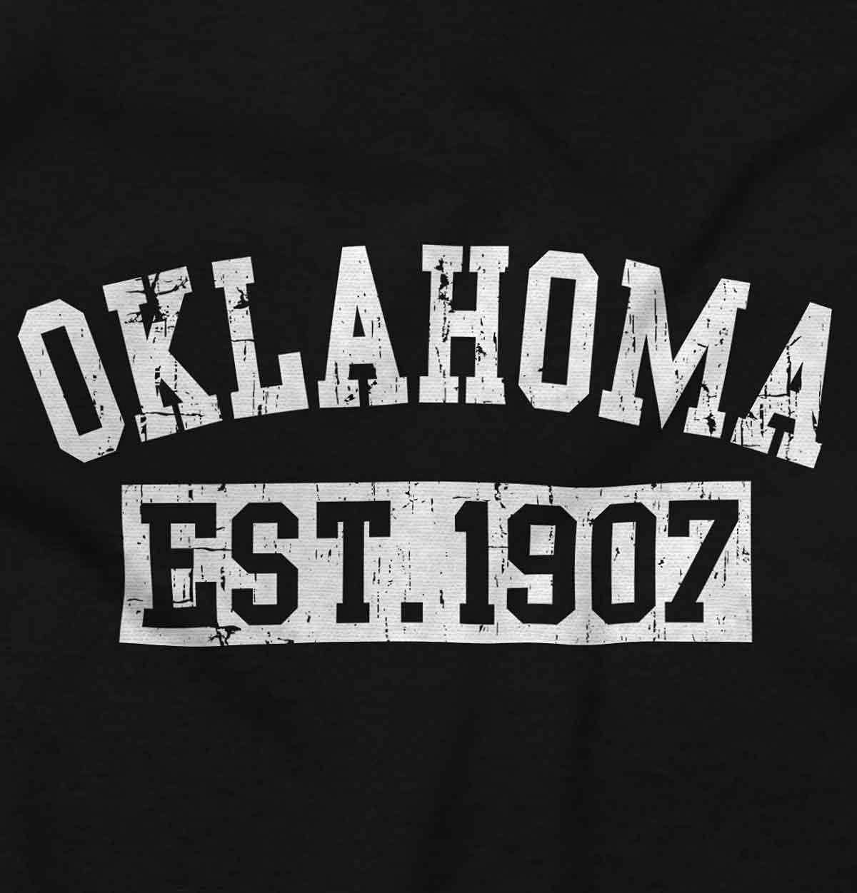 image:imageClassic Teaze Vintage Oklahoma Distressed Athletic Hoodie Sweatshirt Women MenBlack