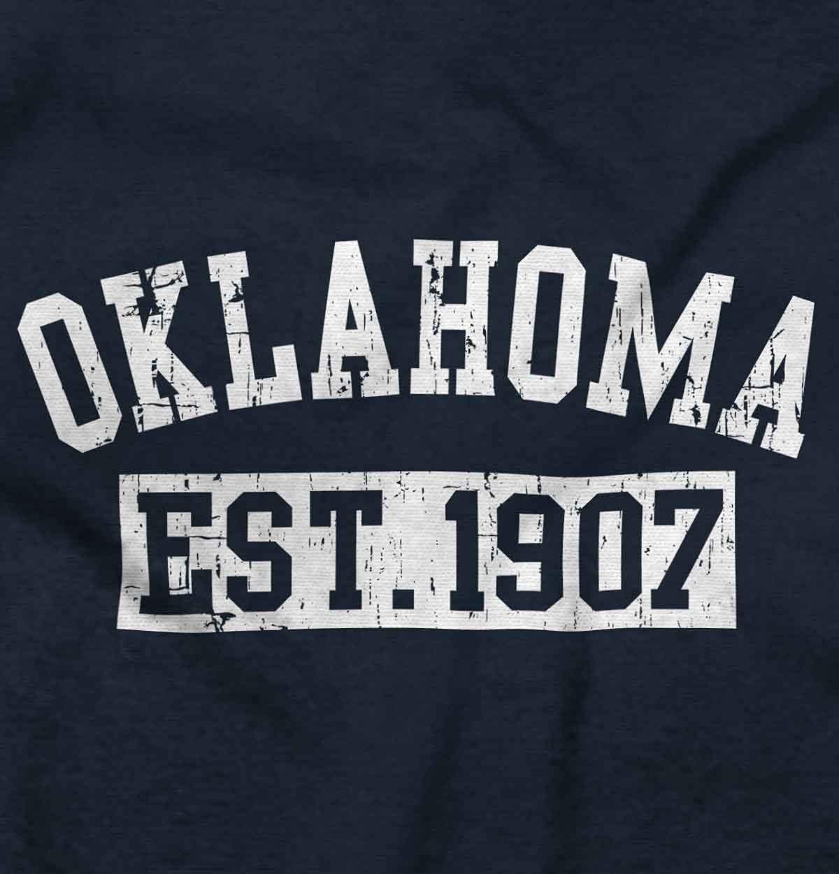 image:imageClassic Teaze Vintage Oklahoma Distressed Athletic Hoodie Sweatshirt Women MenNavy