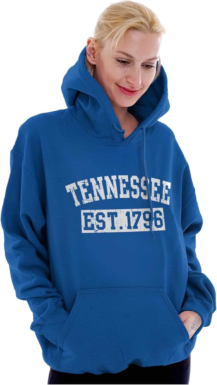 image:imageClassic Teaze Vintage Tennessee Distressed Athletic Hoodie Sweatshirt Women MenRoyal