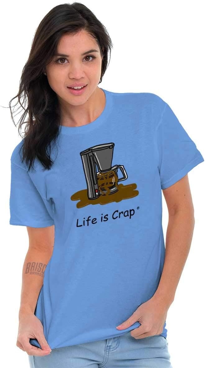 image:imageCoffee Pot Caffeine Fail Life is Crap Graphic T Shirt Men or WomenCarolina Blue