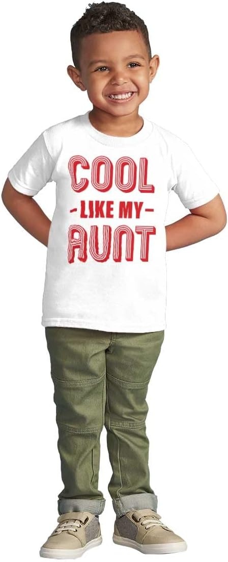image:imageCool Aunts Funny Cute Nieces Nephews Toddler Boy Girl T ShirtWhite