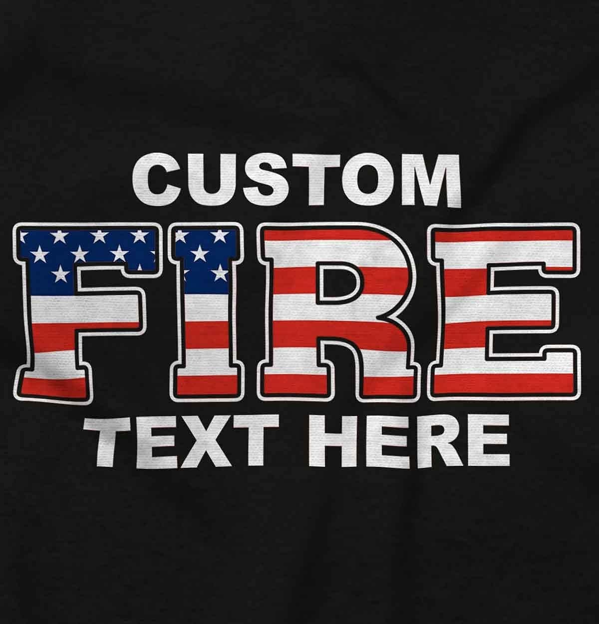 image:imageCustom Firefighter Company Firemen Graphic T Shirt Men or WomenBlack