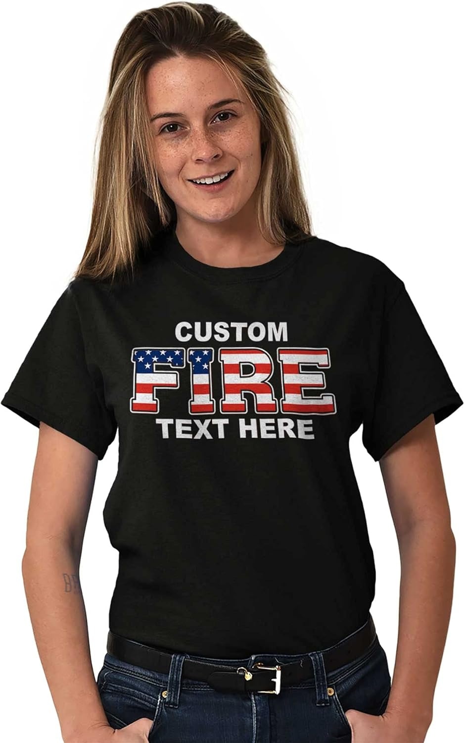 image:imageCustom Firefighter Company Firemen Graphic T Shirt Men or WomenBlack