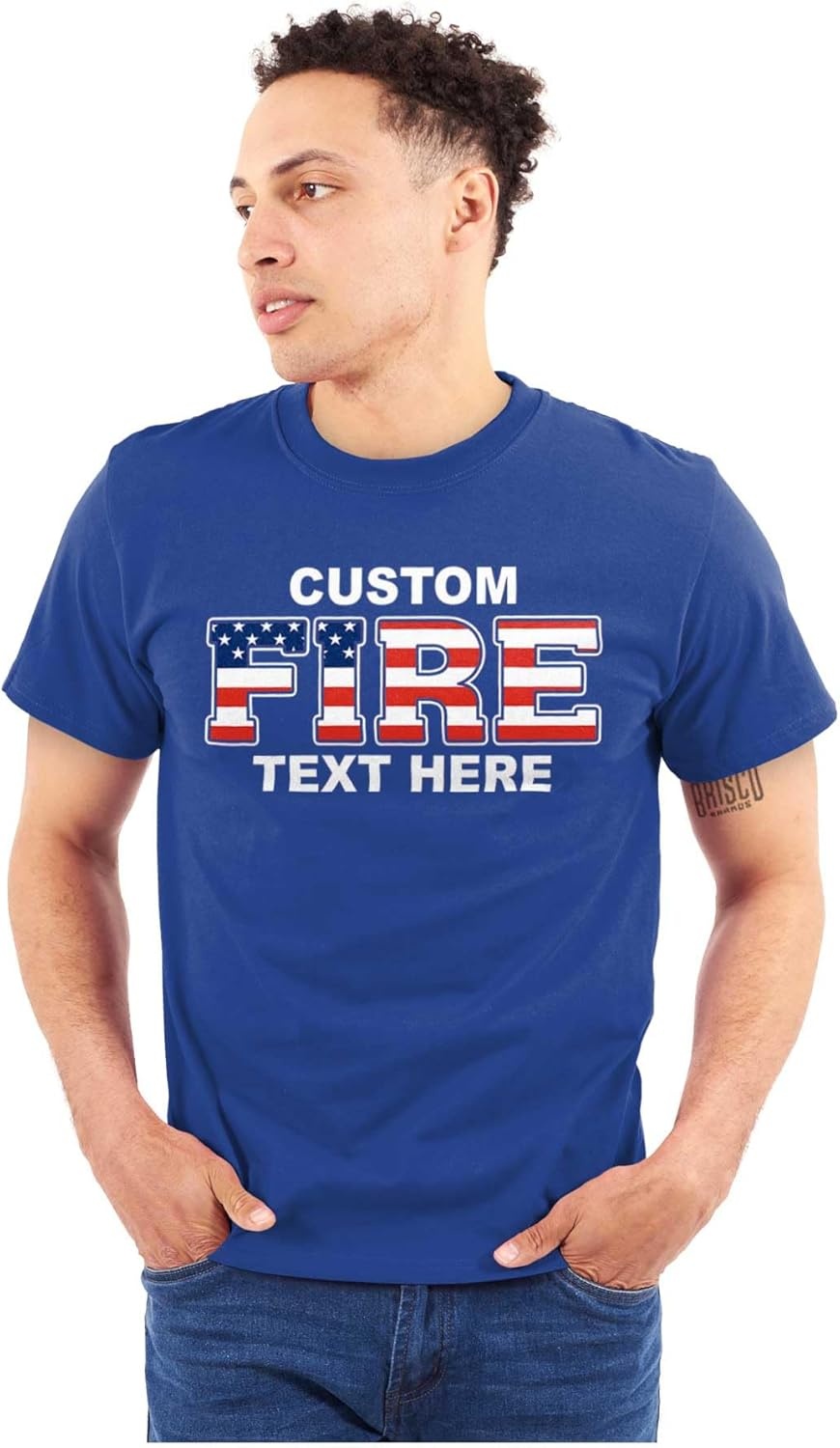 image:imageCustom Firefighter Company Firemen Graphic T Shirt Men or WomenRoyal