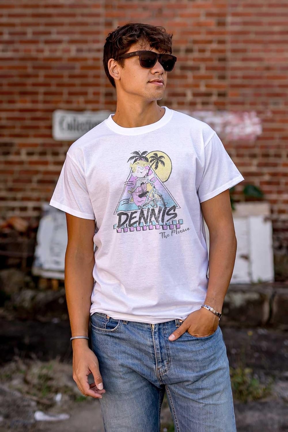 image:imageDennis The Menace Summer Bike Ride Graphic T Shirt Men or WomenWhite