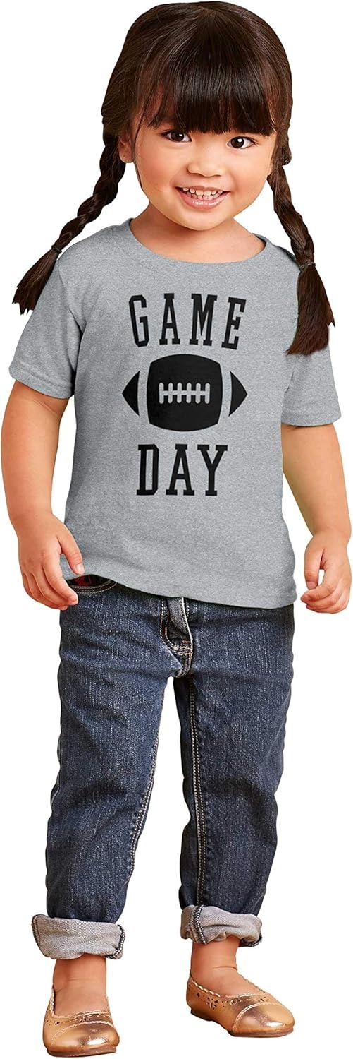 image:imageFootball Sunday Game Day Athletic Toddler Boy Girl T ShirtHeather