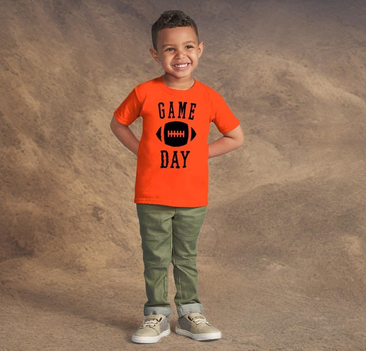 image:imageFootball Sunday Game Day Athletic Toddler Boy Girl T ShirtOrange