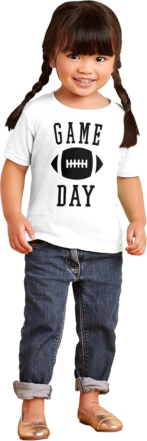 image:imageFootball Sunday Game Day Athletic Toddler Boy Girl T ShirtWhite