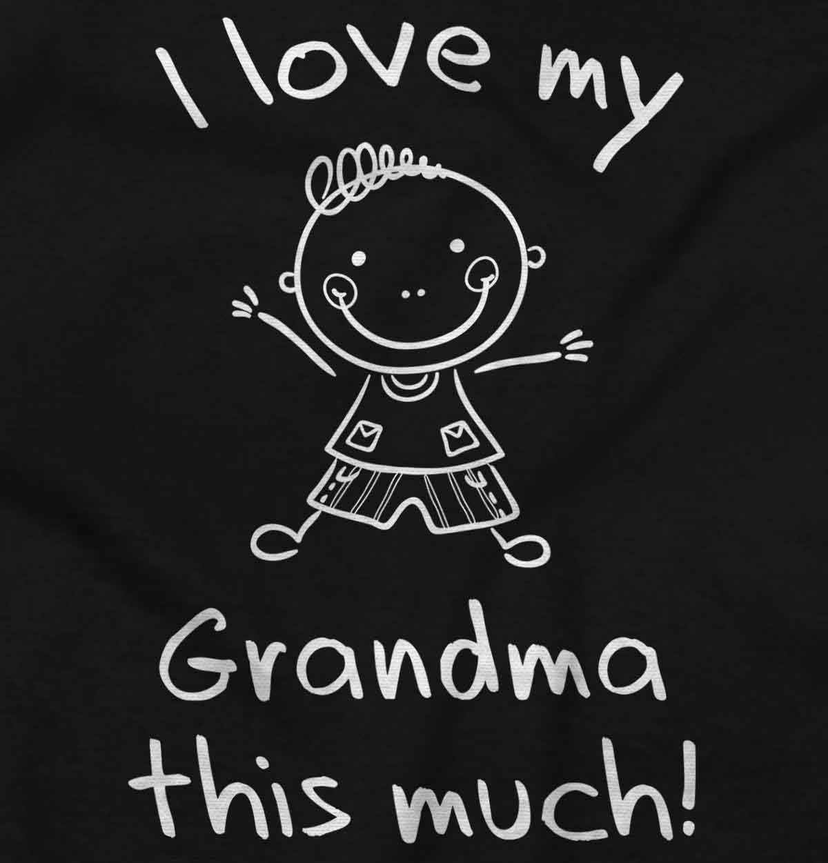 image:imageI Love My Grandma This Much Cute Toddler Boy Girl T ShirtBlack