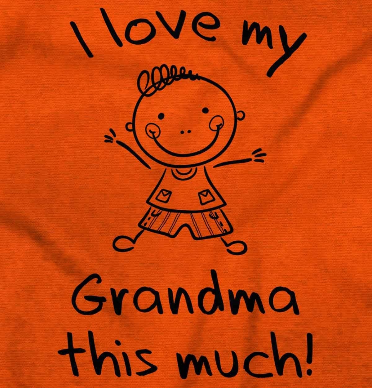 image:imageI Love My Grandma This Much Cute Toddler Boy Girl T ShirtOrange