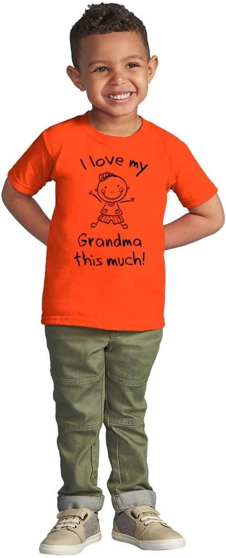 image:imageI Love My Grandma This Much Cute Toddler Boy Girl T ShirtOrange