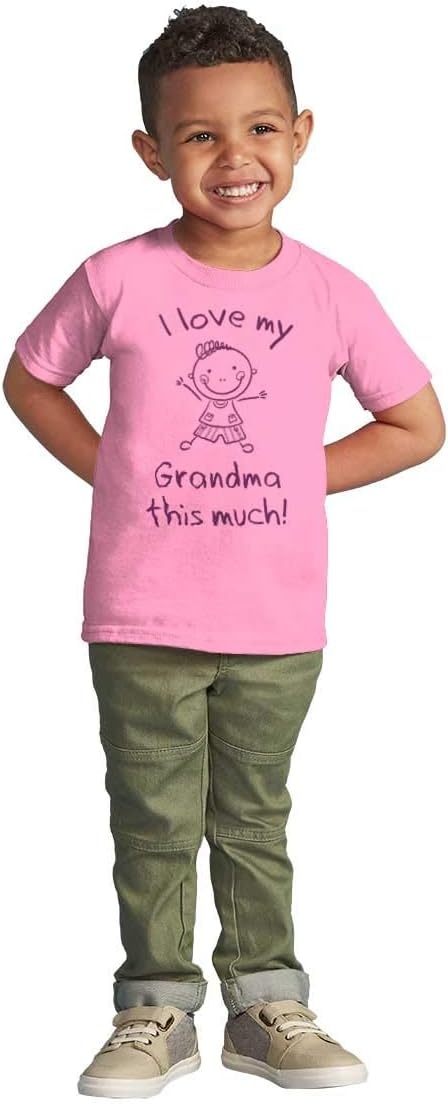 image:imageI Love My Grandma This Much Cute Toddler Boy Girl T ShirtPink