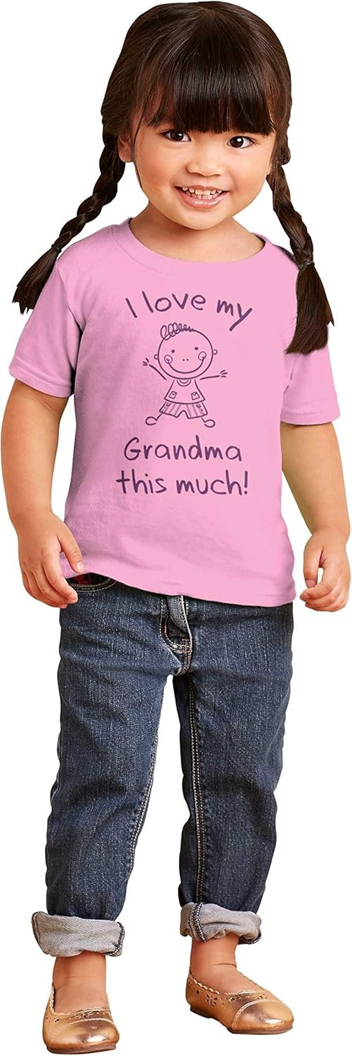 image:imageI Love My Grandma This Much Cute Toddler Boy Girl T ShirtPink