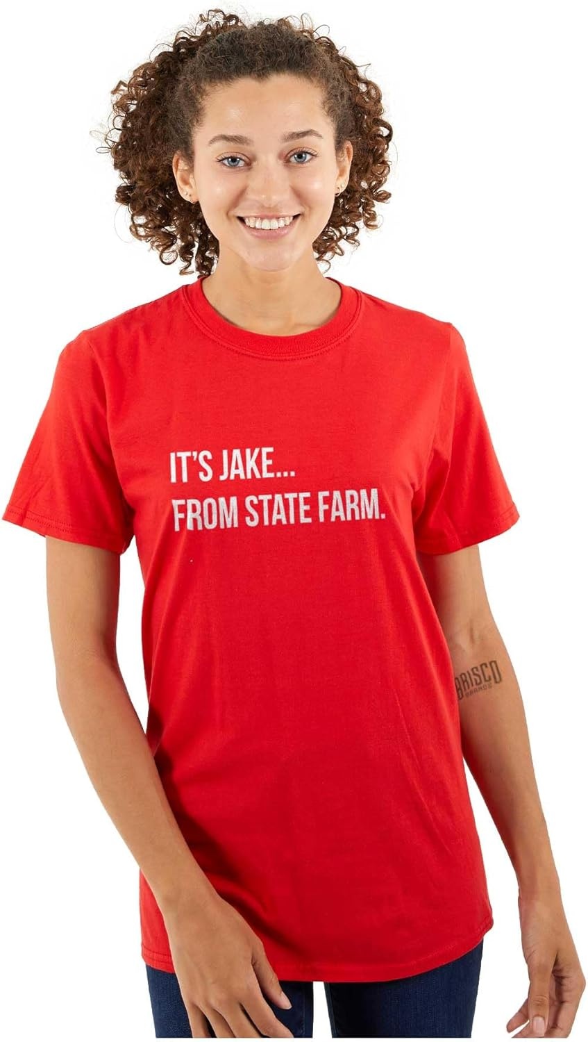 image:imageIts Jake Funny Pop Culture Quote Graphic T Shirt Men or WomenRed