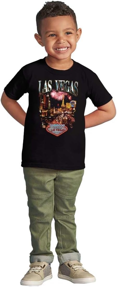 image:imageLas Vegas Nevada Casino Fireworks Toddler Baby Graphic T ShirtBlack