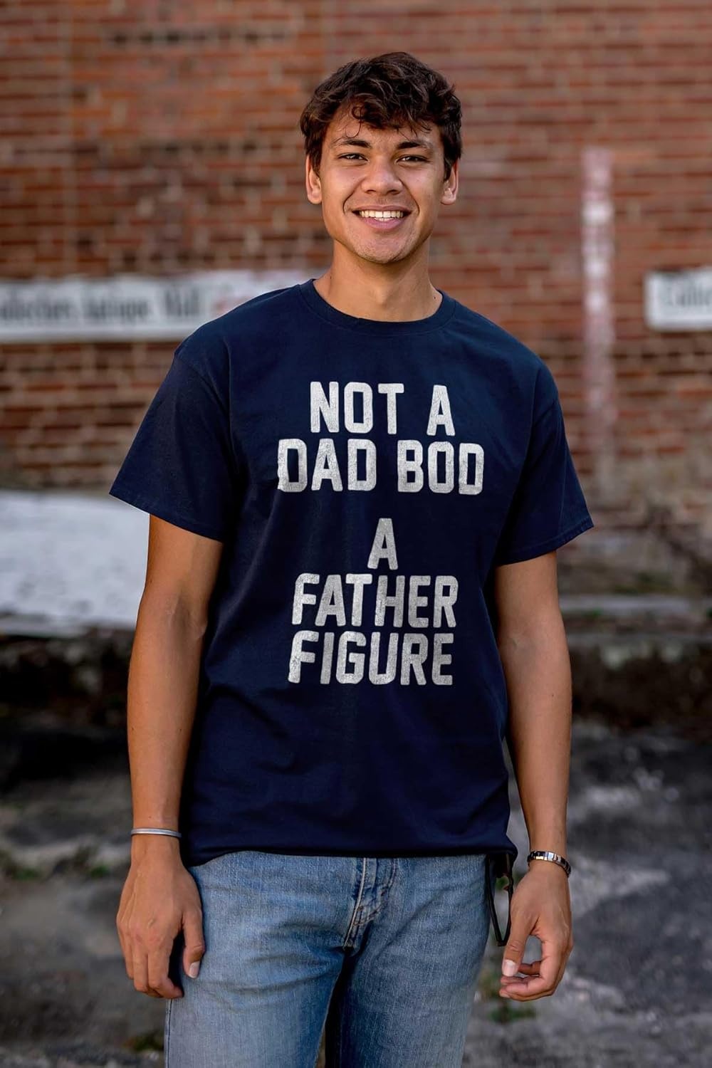 image:imageMens Funny Not a Dad BOD a Father Figure Tee Fathers Day Novelty TShirtNavy