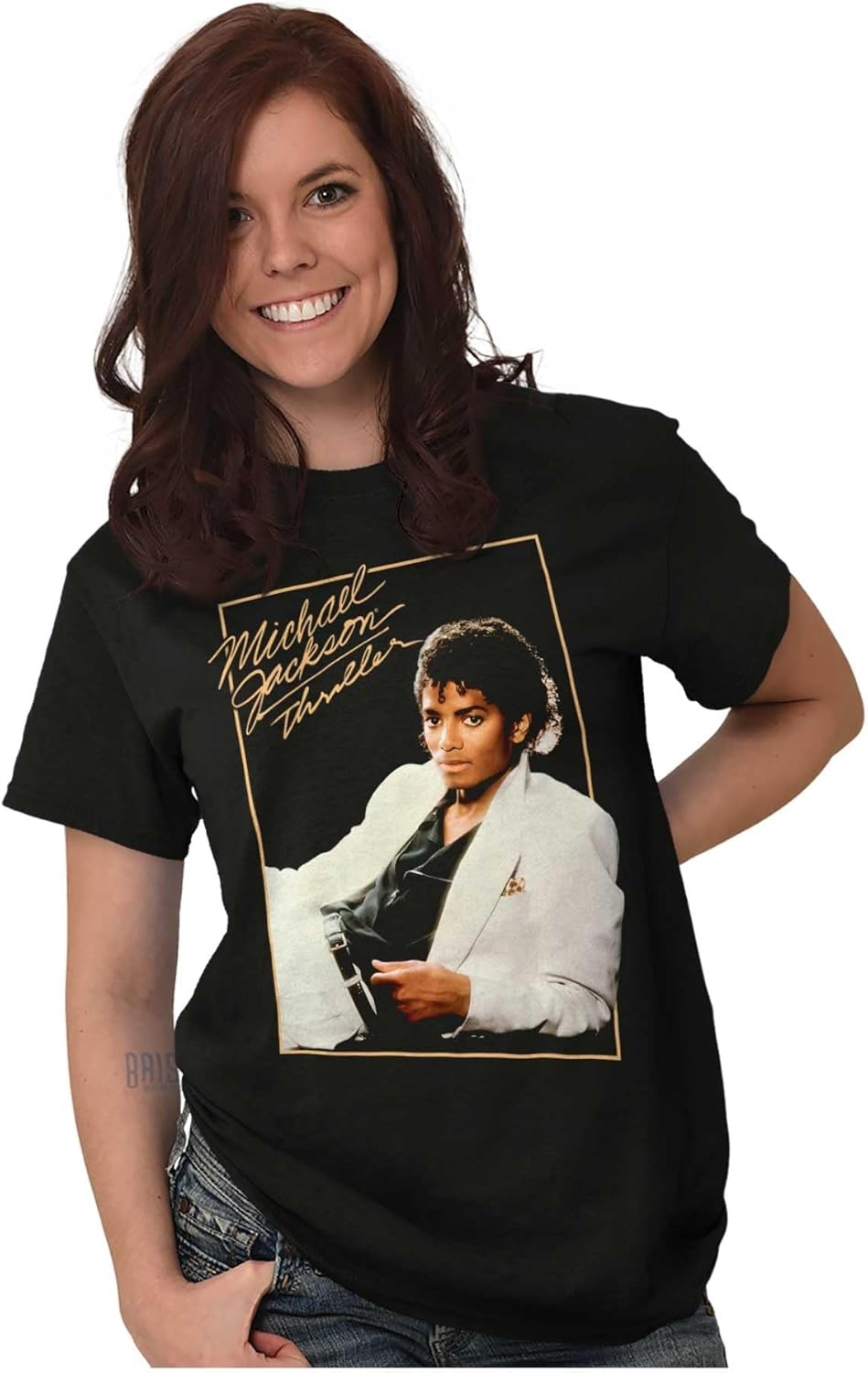 image:imageMichael Jackson Thriller Album Cover Graphic T Shirt Men or WomenBlack