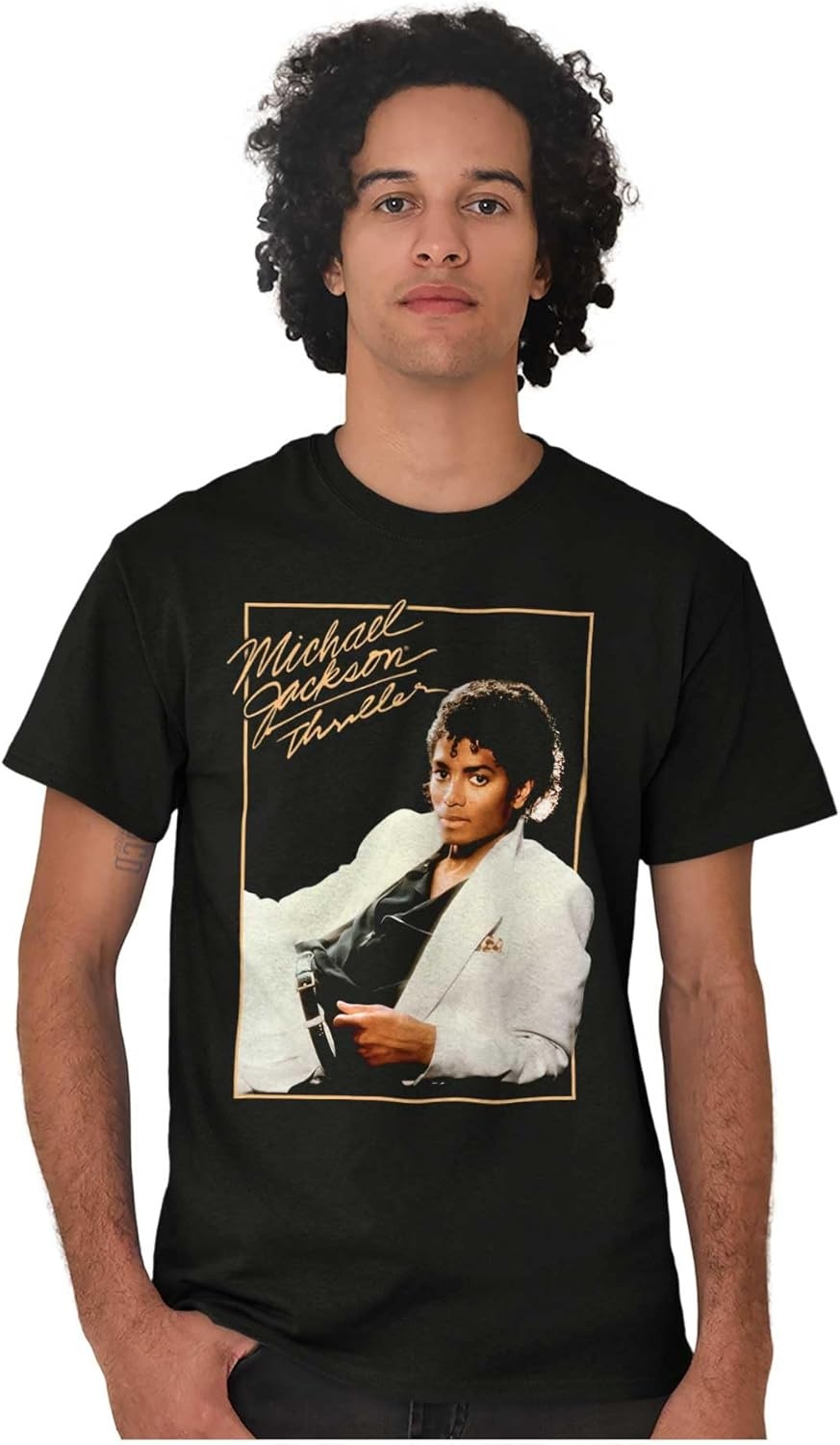 image:imageMichael Jackson Thriller Album Cover Graphic T Shirt Men or WomenBlack