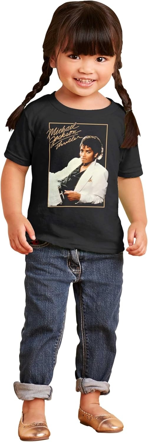 image:imageMichael Jackson Thriller Album Cover Toddler Baby Graphic T ShirtBlack