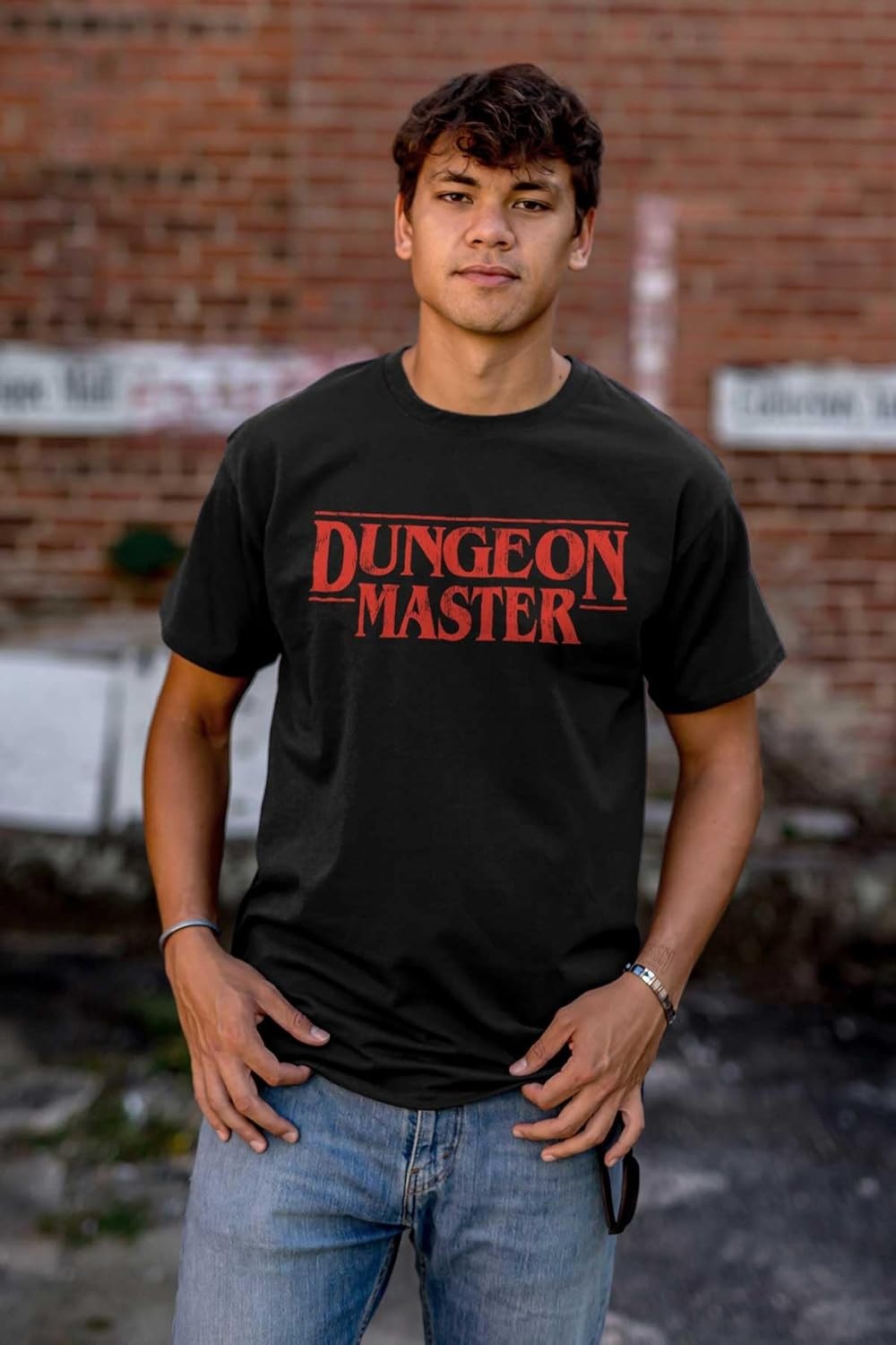 image:imageNerdy Fantasy Game Dungeon Master Graphic T Shirt Men or WomenBlack