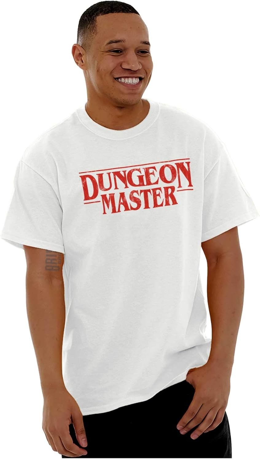image:imageNerdy Fantasy Game Dungeon Master Graphic T Shirt Men or WomenWhite