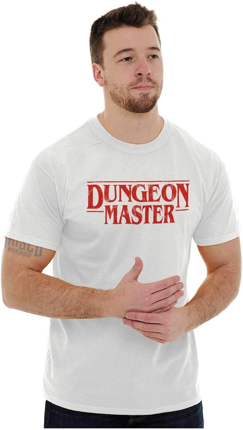 image:imageNerdy Fantasy Game Dungeon Master Graphic T Shirt Men or WomenWhite