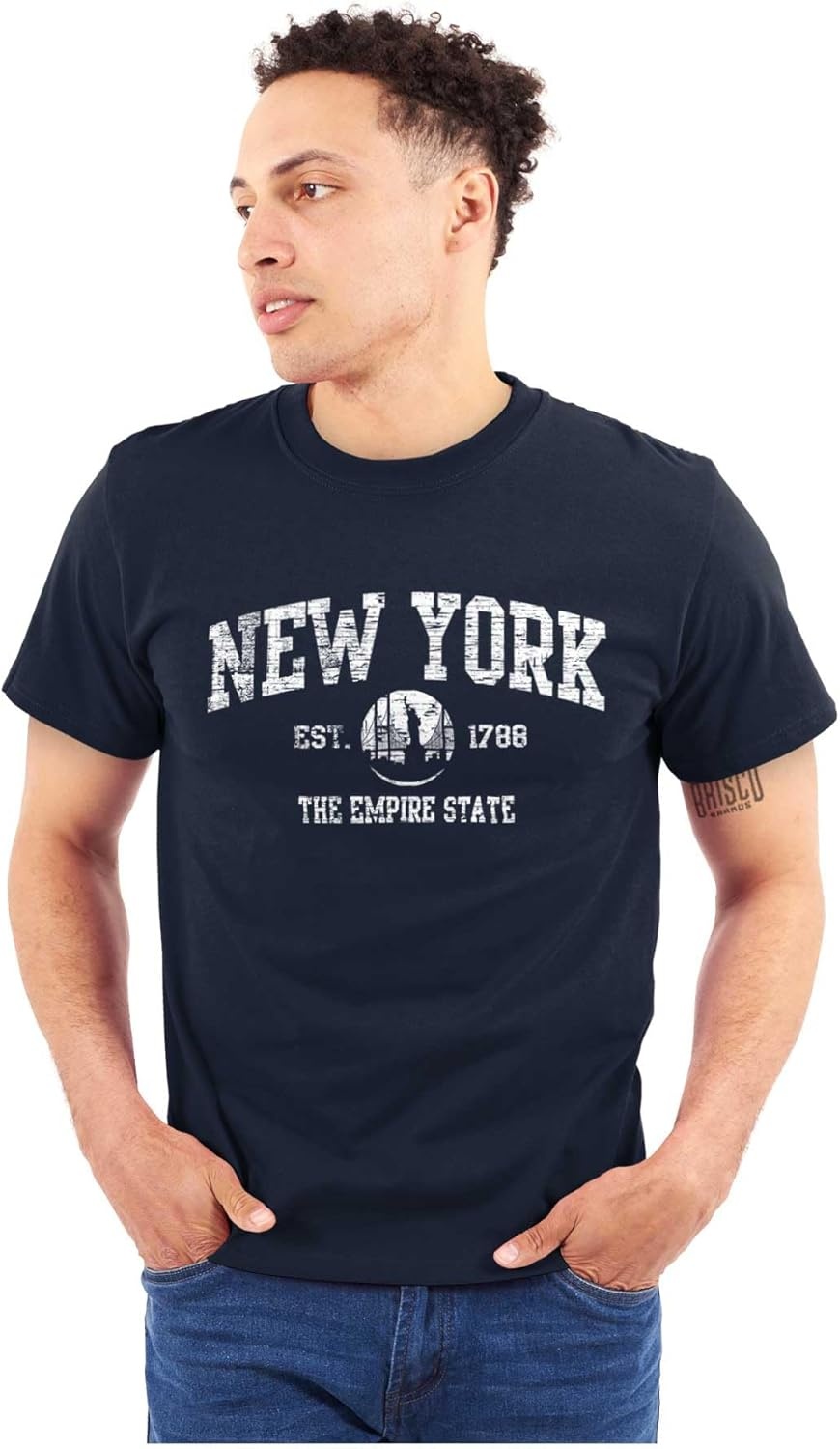 image:imageNew York NYC Empire Statue of Liberty Graphic T Shirt Men or WomenNavy