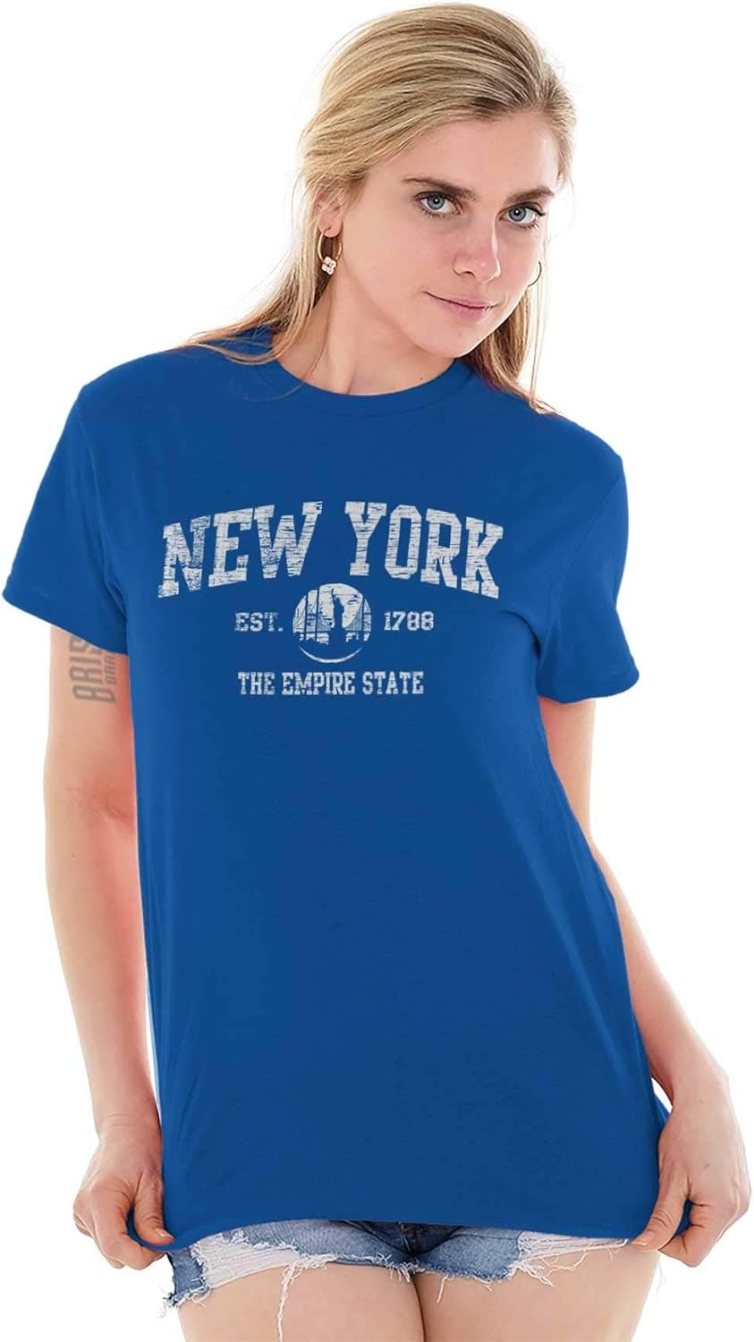 image:imageNew York NYC Empire Statue of Liberty Graphic T Shirt Men or WomenRoyal