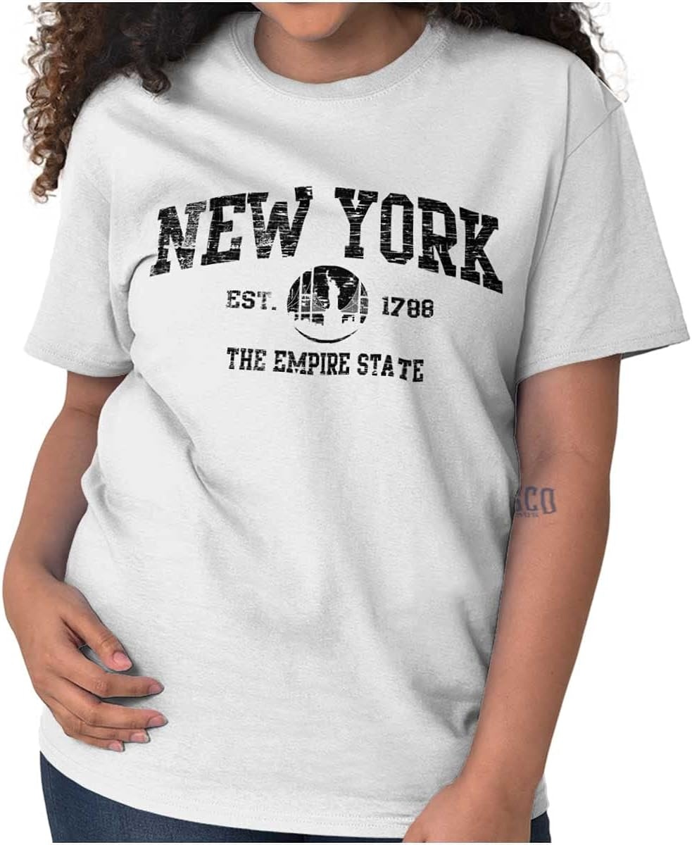 image:imageNew York NYC Empire Statue of Liberty Graphic T Shirt Men or WomenWhite