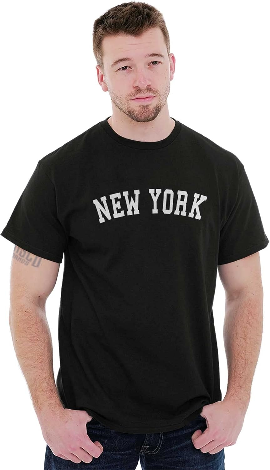 image:imageNew York Simple Traditional Classic Graphic T Shirt Men or WomenBlack