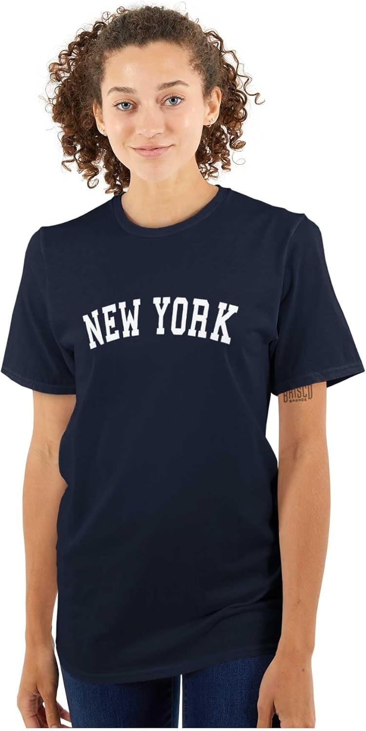 image:imageNew York Simple Traditional Classic Graphic T Shirt Men or WomenNavy