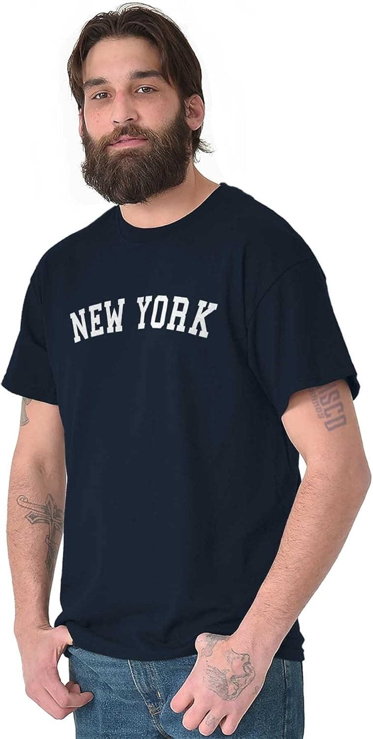 image:imageNew York Simple Traditional Classic Graphic T Shirt Men or WomenNavy