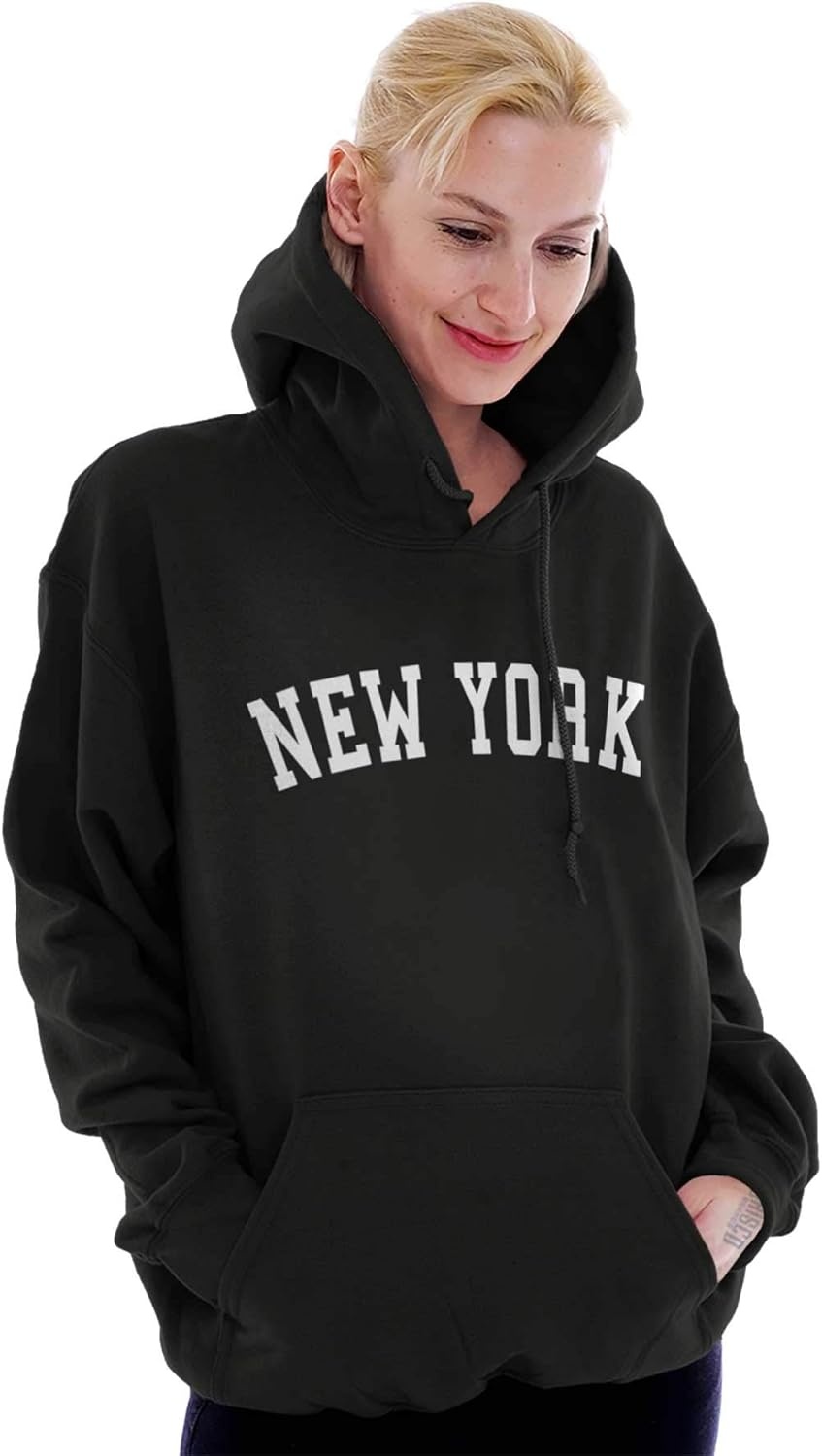 image:imageNew York Simple Traditional Classic Hoodie Sweatshirt Women MenBlack