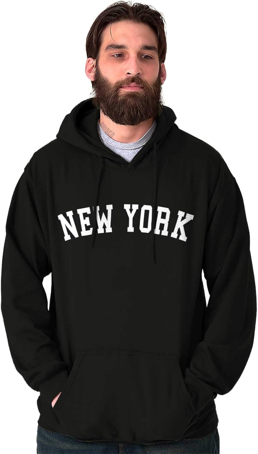 image:imageNew York Simple Traditional Classic Hoodie Sweatshirt Women MenBlack