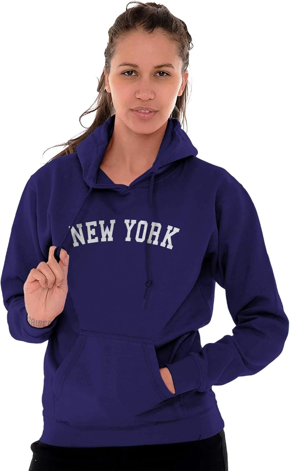 image:imageNew York Simple Traditional Classic Hoodie Sweatshirt Women MenPurple