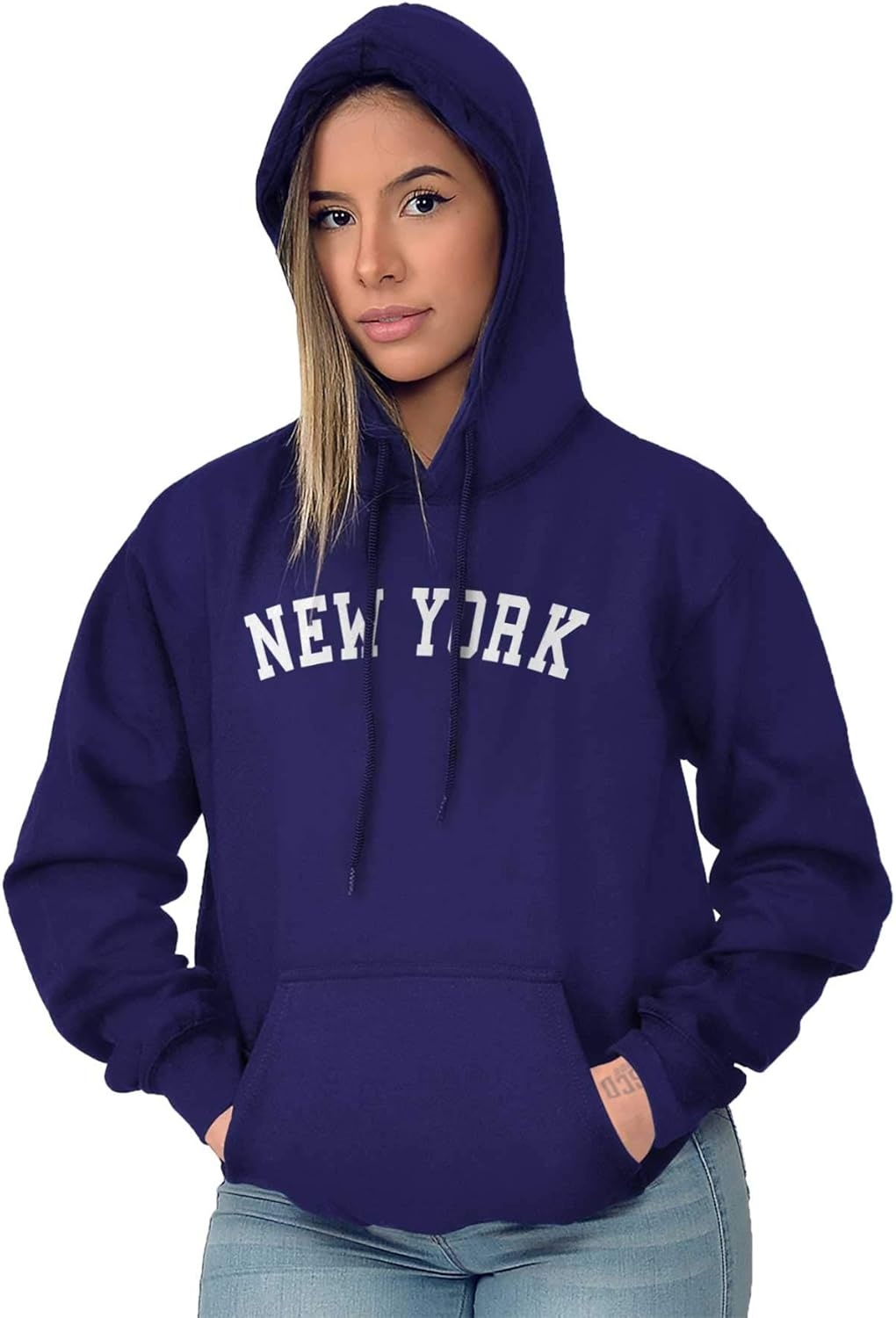 image:imageNew York Simple Traditional Classic Hoodie Sweatshirt Women MenPurple