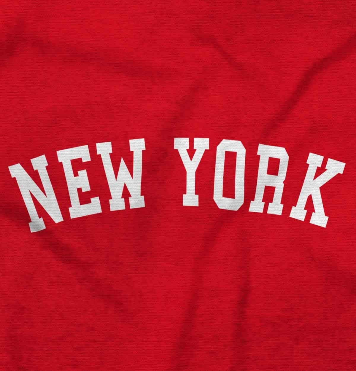 image:imageNew York Simple Traditional Classic Long Sleeve Tshirt Men WomenRed