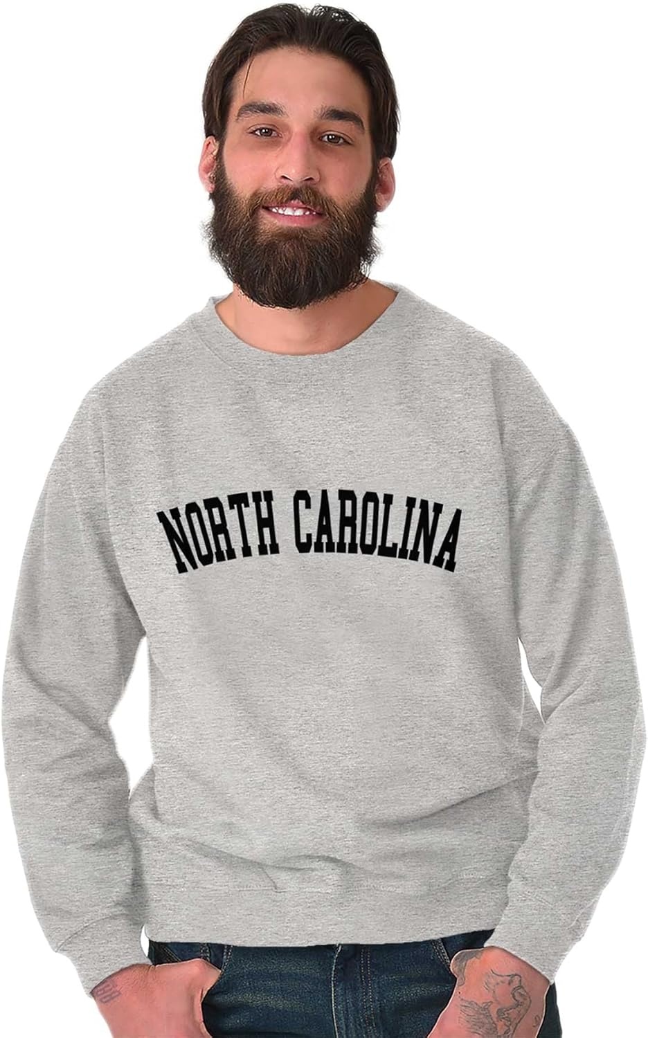 image:imageNorth Carolina Classic Souvenir Sweatshirt for Men or WomenSport Grey